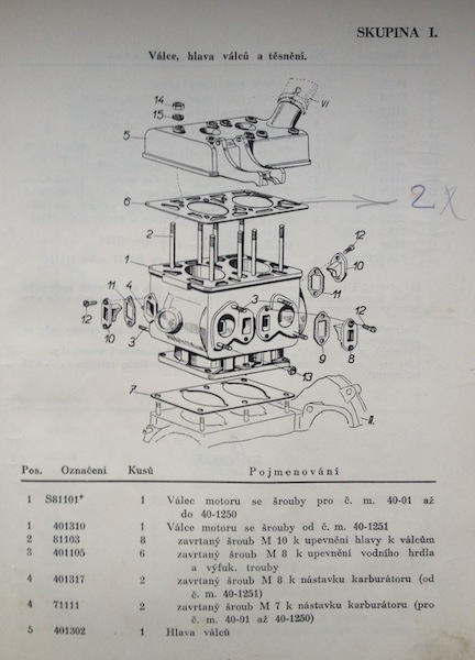 AERO-MINOR Katalog 1948 seznam nahradnich dilu