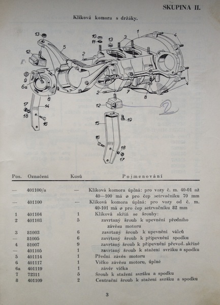 AERO-MINOR Katalog 1948 seznam nahradnich dilu