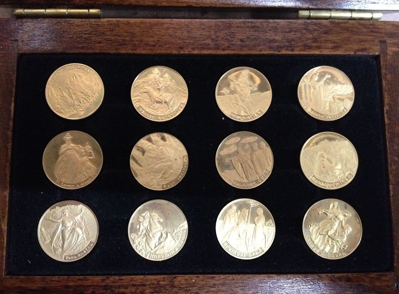 Zlaté mince Kolekce sada Numismatika Staré pověsti české