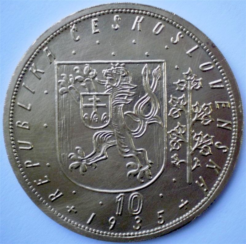 Zlatá mince Au 10 dukát Svatováclavský Svatý Václav 10d 1935 RR vzácné KDT02