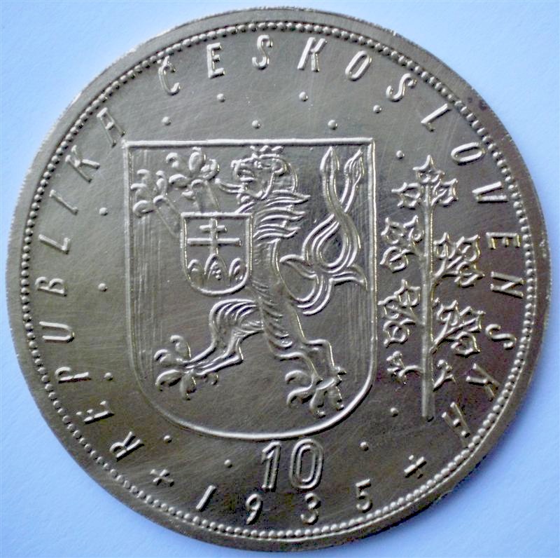 Zlatá mince Au 10 dukát Svatováclavský Svatý Václav 10d 1935 RR vzácné KDT02