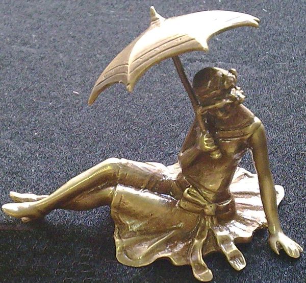 Erotika Dámička, dáma a paraplíčko Secese MOSAZ