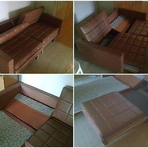 Sedačka starožitná kanceláčská rozkládací - Brusel - luxusní gauč