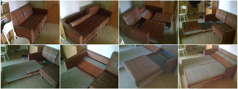 Sedačka starožitná kanceláčská rozkládací - Brusel - luxusní gauč