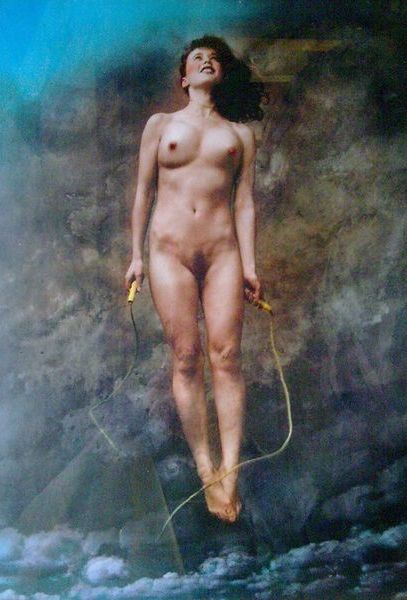 Jan SAUDEK - Jana skáče vzůru do nebe Zasklená pasparta