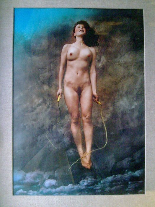 Jan SAUDEK - Jana skáče vzůru do nebe Zasklená pasparta