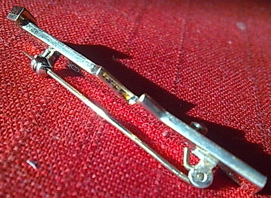 AuAg Brož Art Deco Rubin Opál Zlato stříbro