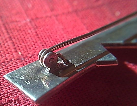 AuAg Brož Art Deco Rubin Opál Zlato stříbro