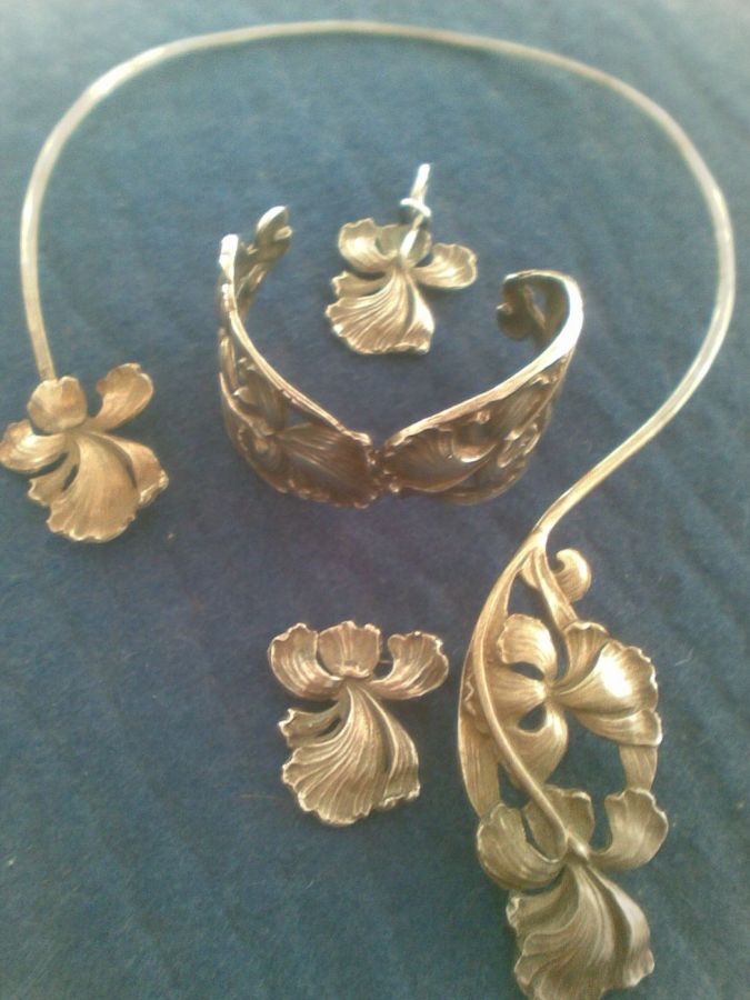 Ag secesní souprava květy - 0 - KOMPLET