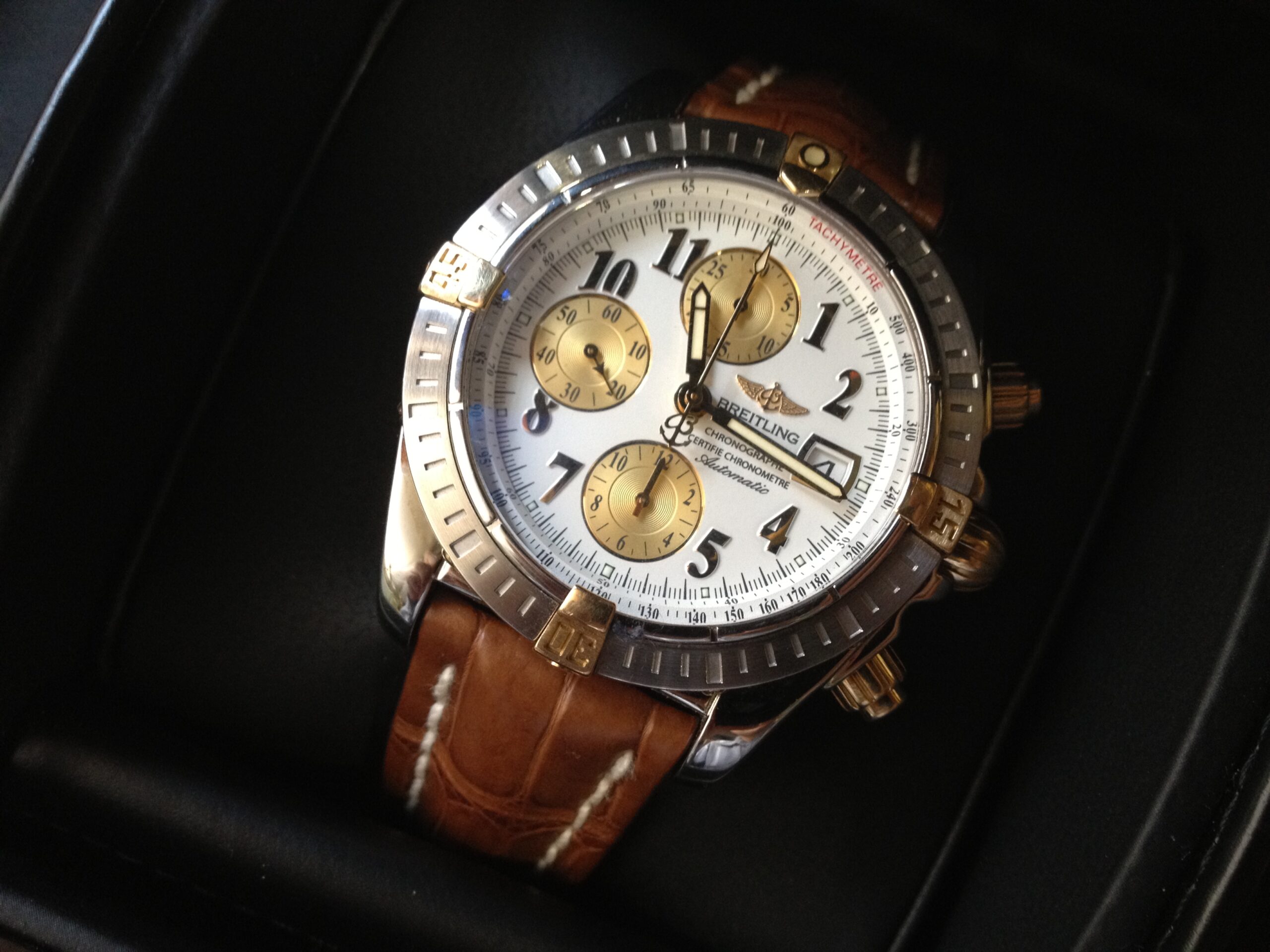 Náramkové hodinky BREITLING Chronograf Chronometr Automat Ocel Zlato 43mm