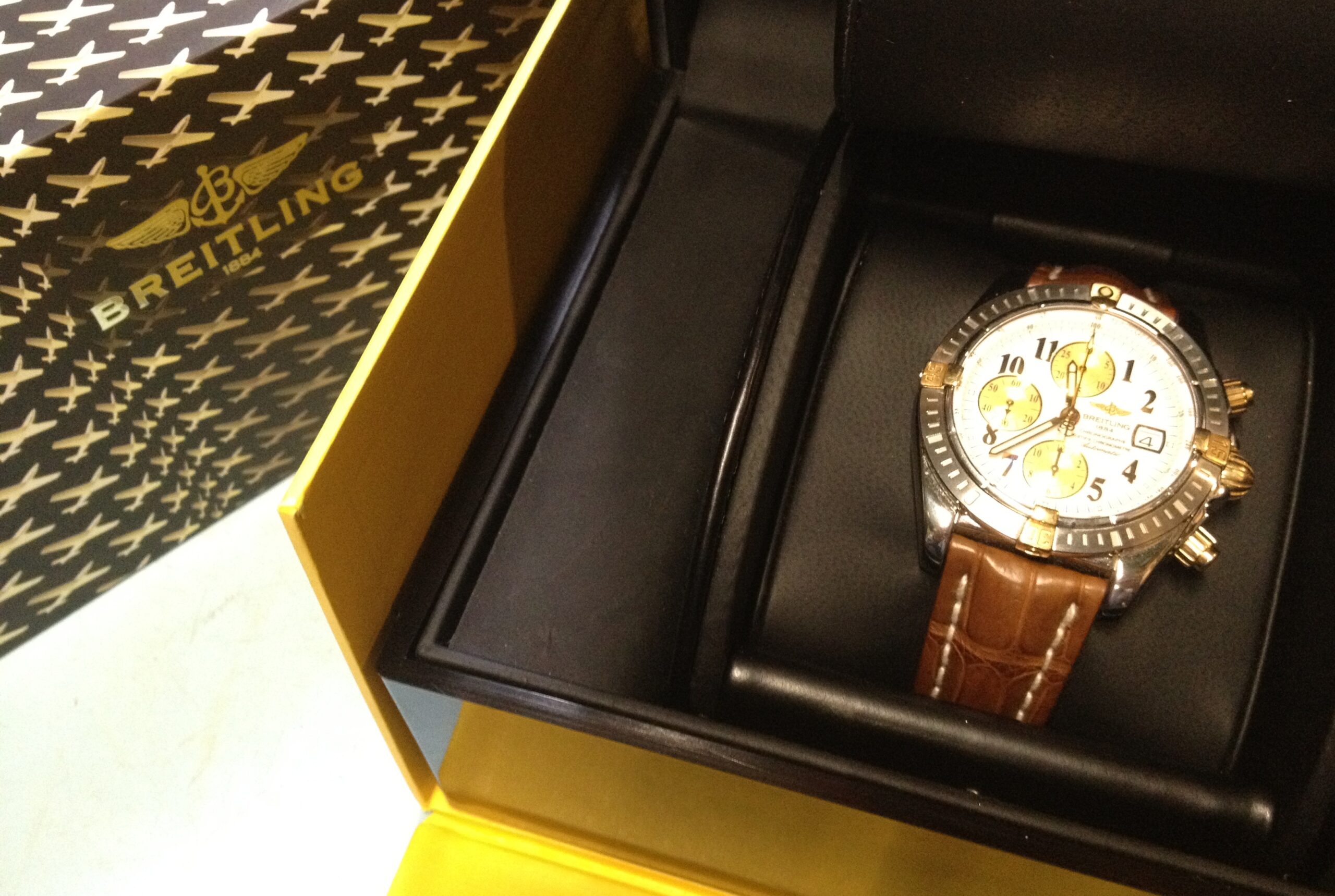 Náramkové hodinky BREITLING Chronograf Chronometr Automat Ocel Zlato 43mm