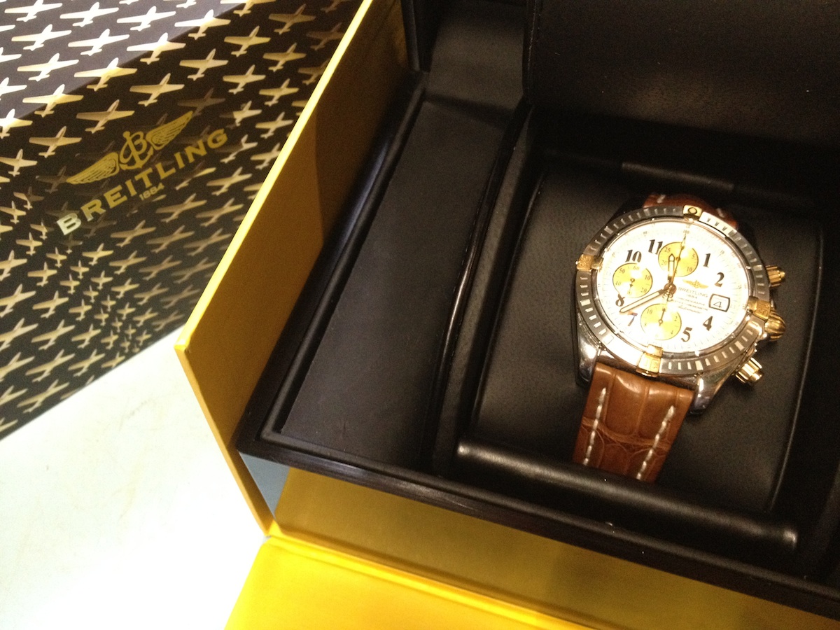 Náramkové hodinky BREITLING Chronograf Chronometr Automat Ocel Zlato 43mm