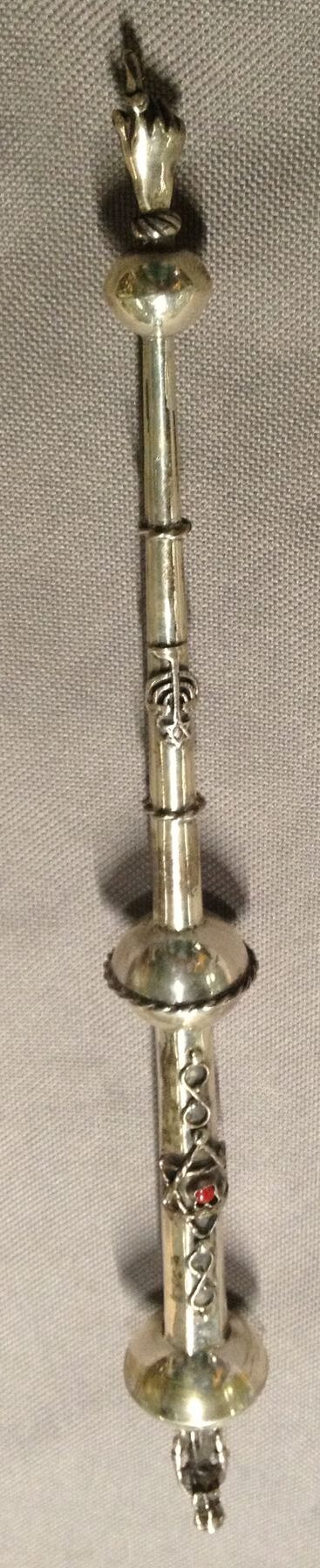 Židovské ukazovátko Stříbrné s postavou ŽIDA