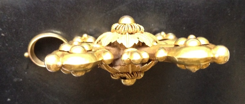 Duchovní kříž zlato Biedermayer 2stupeň 19.st VIDEO