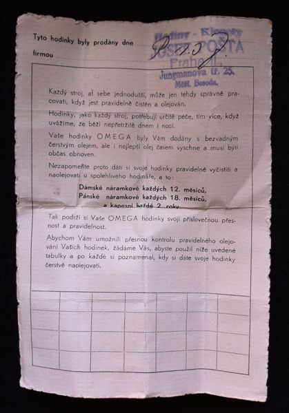 Hodinky OMEGA- Watch GOLD 14k PRAHA