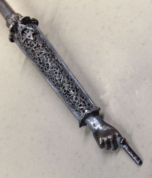 Židovské ukazovátko FILIGRÁN dvě strany