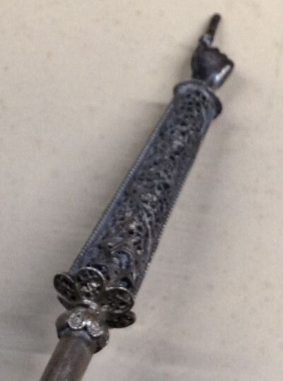 Židovské ukazovátko FILIGRÁN dvě strany